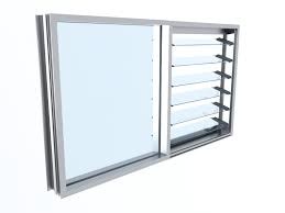 Aluminium Louvre Window 600x600mm