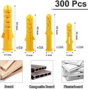 Wall Plugs & Screws Assorted 300-Piece